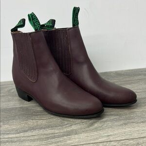 Corral Burgundy Leather Boots Size 9
